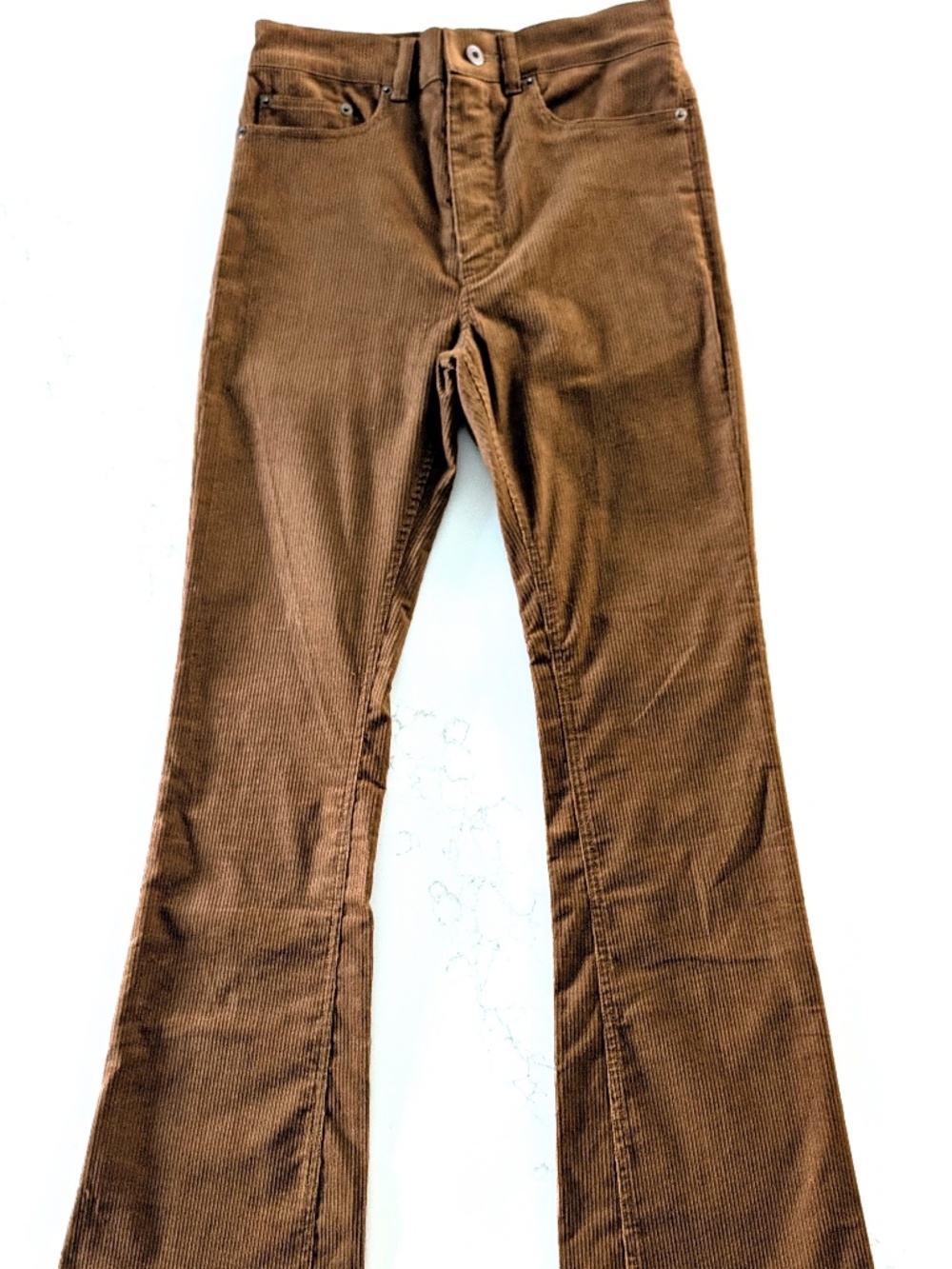 Good Morning Keith Mick Flare Corduroy Pants Brown Mens 28x32 High Rise 70s